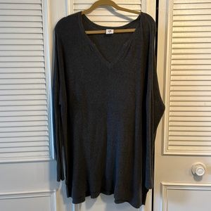 CABI Gray Snuggle pullover sweater tunic